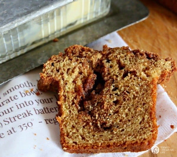 cake mix Cinnamon Bread TodaysCreativeLife.com