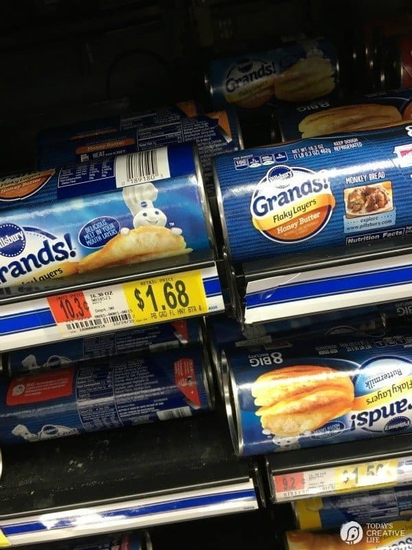 Pillsbury Grands heavy butter biscuit dough