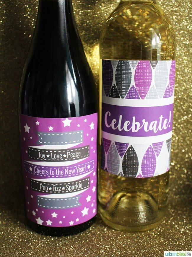 new years eve printable wine labels todays creative life