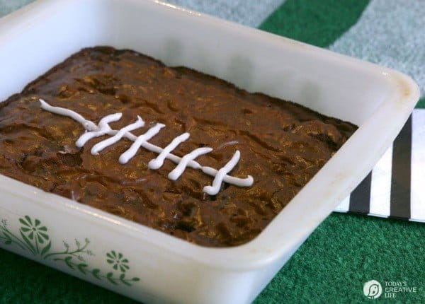 Game Day Brownies | Game Day treats are always on the menu. These brownies are simple to make with Pillsbury! See more by clicking on the photo. 