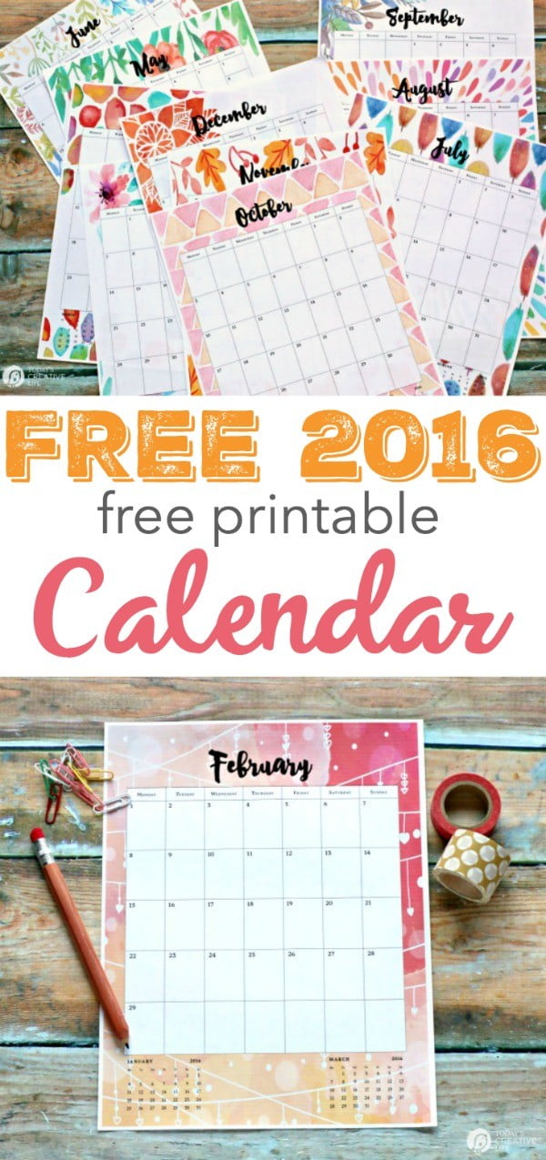 16 Calendar Printable Today S Creative Life