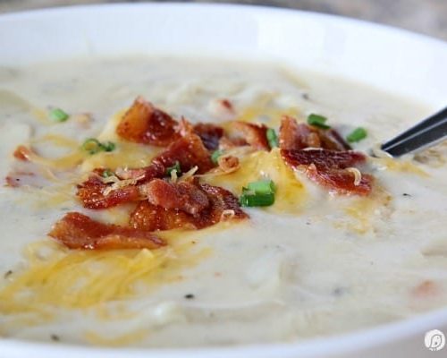 bowl of loaded Potato Soup