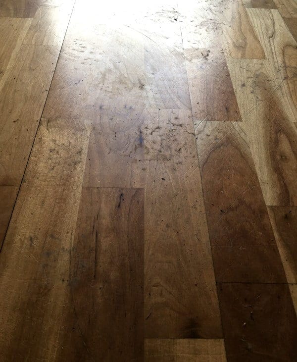 cleaning very dirty hardwood floors