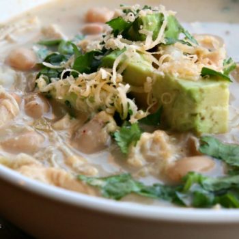 White Chicken Chili | Slow cooker or stove top, the choice is yours. This recipe is packed full of flavor with a creamy kick. Healthy and easy! Click the photo for the recipe.