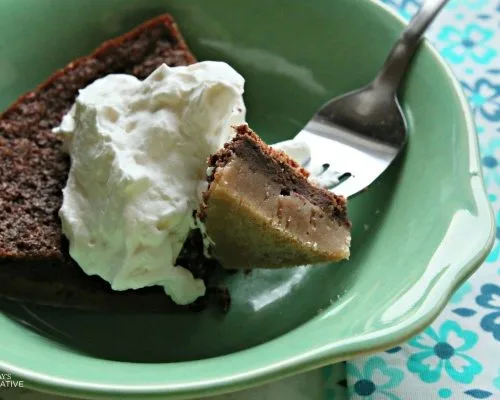 Impossible Chocolate Pie | This chocolate pie really is like a science experiment. The way it naturally layers with a dark chocolate taste makes a decadent dessert. See the recipe by clicking on the photo. TodaysCreativeLife.com