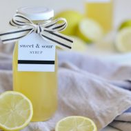 Homemade Lemon Syrup & Printable Gift Tags
