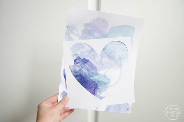 Art Projects for Kids | Create water color wall art made by your children. Use your Cricut machine or not for a fun craft idea for kids. See more on TodaysCreativeLife.com
