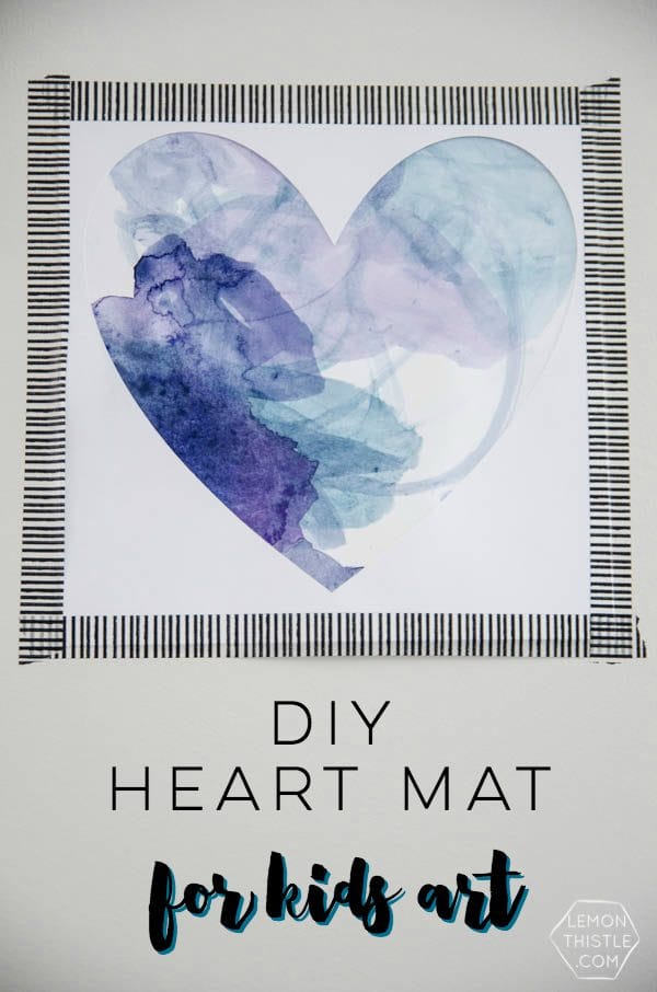 DIY Heart Mat - Art project for kids 