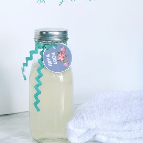 Homemade Body Wash Recipe | Made with natural ingredients. Easy to make. Great for sensitive skin. TodaysCreativeLife.com
