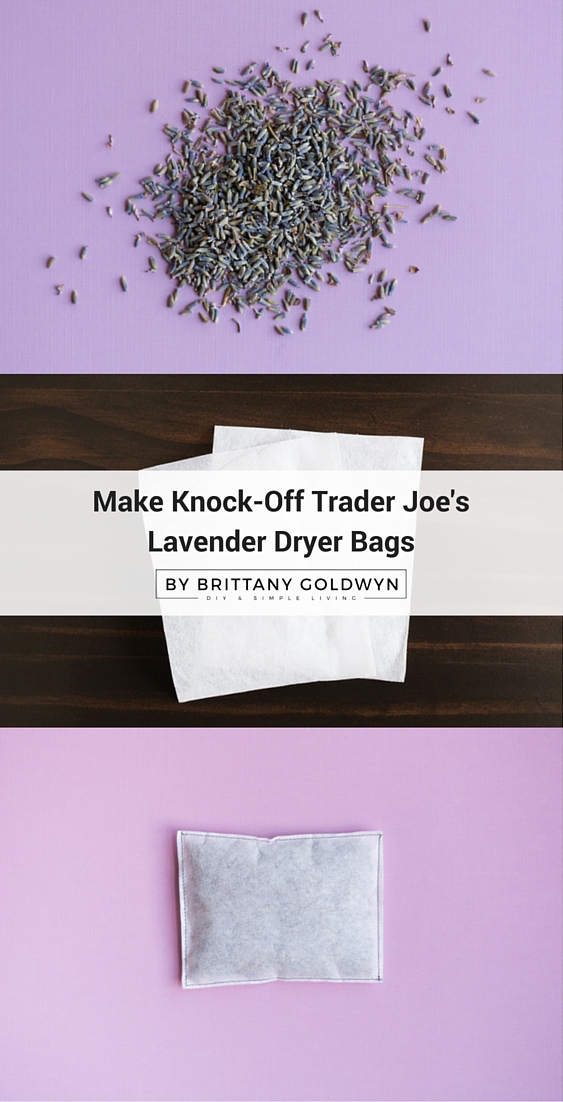DIY Lavender Dryer Bags | Make your own Lavender Dryer Bags. Great for fresh smelling laundry, diy gift ideas, or an easy sewing craft. Brittany Goldwyn for TodaysCreativeLife.com