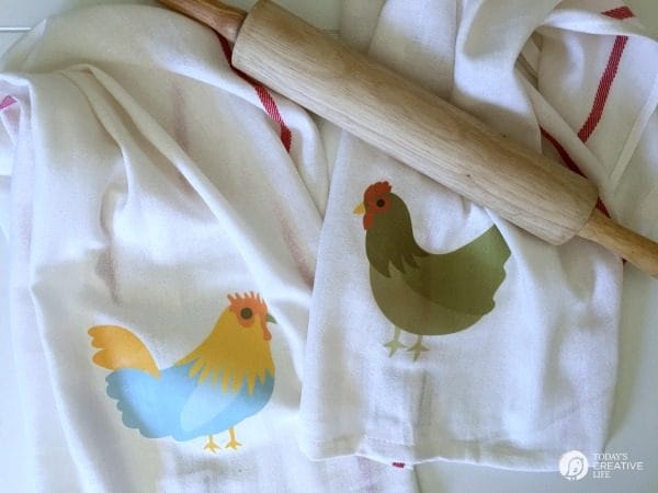 chicken dish towels