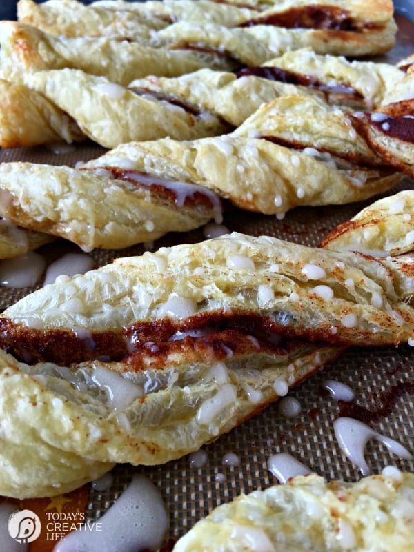 Puff Pastry Cinnamon Twists | The magic of puff pastry makes you feel like a real baker! Whip up a batch of these Cinnamon Twists for a quick snack or breakfast. See the recipe on TodaysCreativeLife.com 