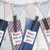 4th of July Printable Sparkler Holders