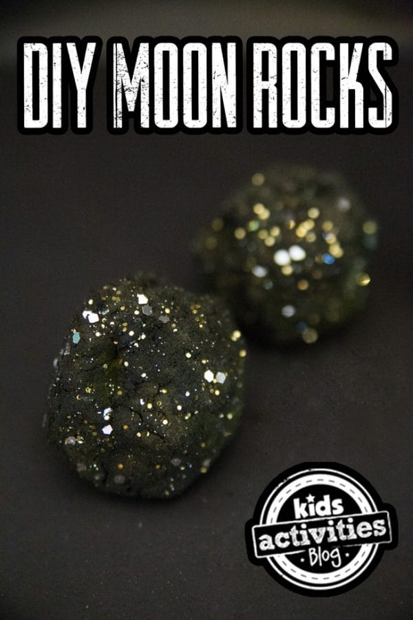 homemade moon rocks - kids craft project