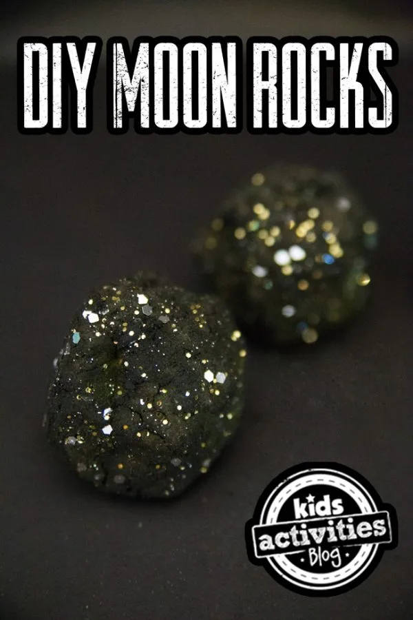 homemade moon rocks - kids craft project