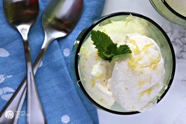 3 Ingredient No Churn Lemon Ice Cream