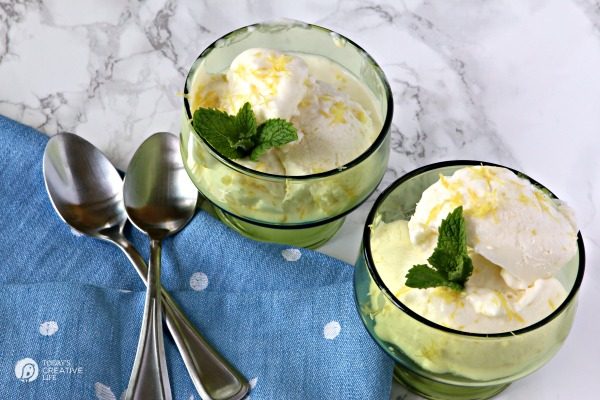 3 Ingredient No Churn Lemon Ice Cream | Simple and pure! Whip up a batch for dessert in 2 hours! Find the recipe on TodaysCreativeLife.com