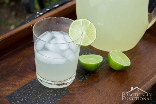 Limeade Recipe | Make this homemade Limeade Recipe for a cool and refreshing drink. Practically Functional for TodaysCreativeLife.com