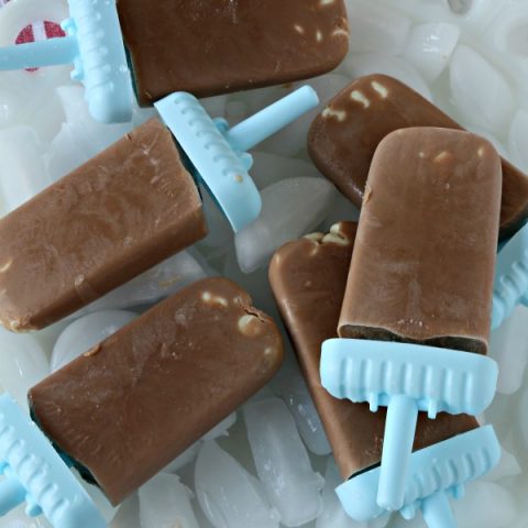 fudgesicles on a plate