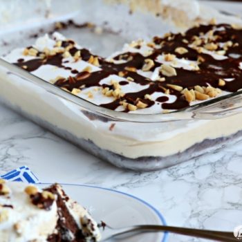 Peanut Butter Chocolate Layered Dessert | This layered Chocolate Peanut Butter Dessert will knock your socks off! Rich and delicious! TodaysCreativeLife.com