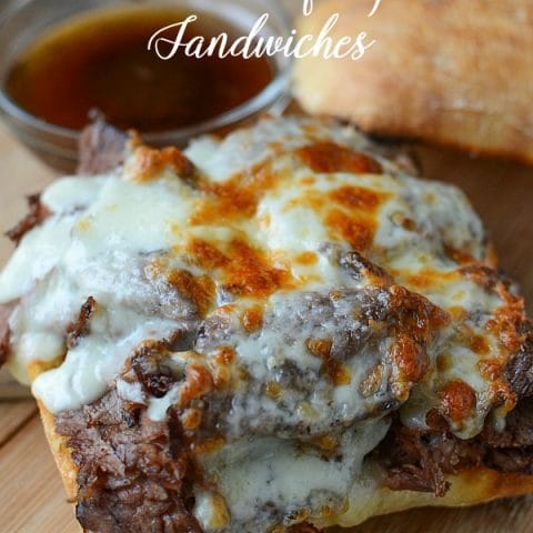 Slow Cooker Roast Beef Dip Sandwiches | This crockpot recipe will become a family favorite. Great for dinners or weekend suppers. French dip sandwiches are everyone's favorite! See the recipe on TodaysCreativeLife.com