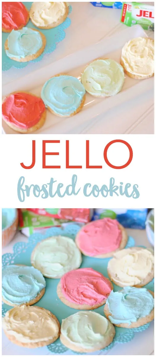 Jello Frosted Cookies | The best sugar cookies have the best frosting and when you make it with Jello, it's EASY! Reasons To Skip the Housework shared this recipe for Celebrate Summer Series on TodaysCreativeLife.com