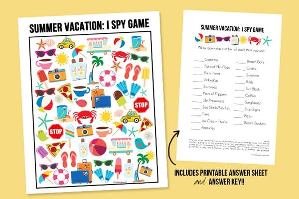 Summer vacation Printable by Live Laugh Rowe