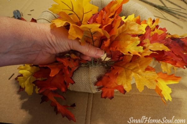 DIY Fall Wreath | Follow this tutorial to make your own wreath for autumn. See it on TodaysCreativeLife.com 