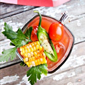 Garden Fresh Bloody Mary | This bloody mary recipe is like a meal in a cocktail. Great for a summer cocktail, brunch cocktail or maybe even a holiday cocktail. Find it on TodaysCreativeLife