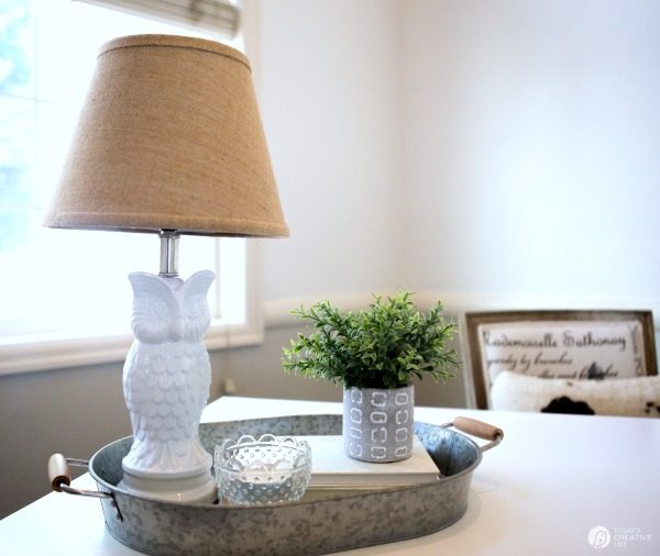 Farmhouse Office Makeover | This easy office makeover was easy and inexpensive using products from Better Homes and Gardens. See more at TodaysCreativeLife.com