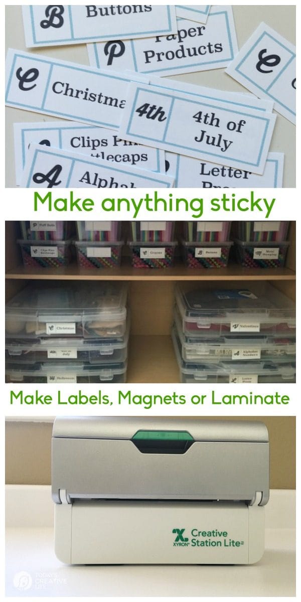 Kids Craft Area Organization with Printable Labels