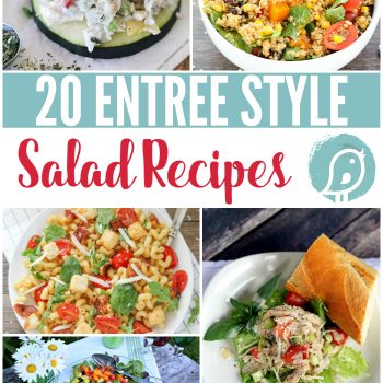 20 Delicious Salad Recipes | Salad Recipes that are perfect as sides or a full entree. You'll find several healthy salads on this list. TodaysCreativeLife.com
