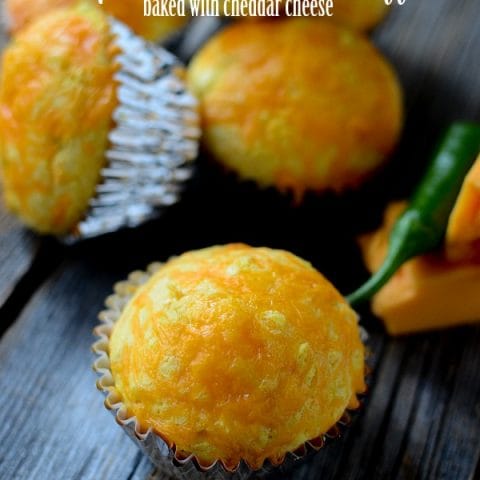 Jalapeno Cornbread Muffins baked with Cheddar Cheese | These cornbread muffins are great with my Enchilada soup or chili! Another easy dinner idea! Family friendly! See it on TodaysCreativeLife.com