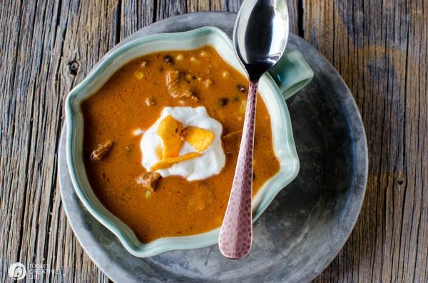 Slow Cooker Enchilada Soup | Crock Pot Soup Recipes are always a hit in my home! Find more slow cooker recipes on Today's Creative Life