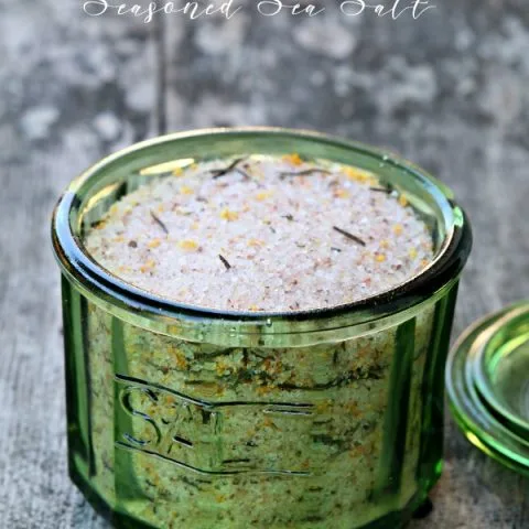 Seasoned Salt Recipe | Make your own Lemon Citrus Herb Sea Salt. Click the photo for the recipe. TodaysCreativeLife.com