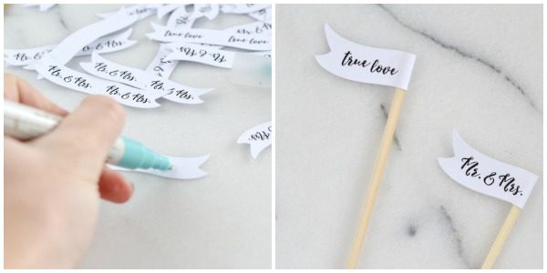 DIY Stir Sticks for your Wedding | DIY Wedding ideas are always a great way to place a more original personal touch on your special day. Get your free download here. TodaysCreativeLife.com