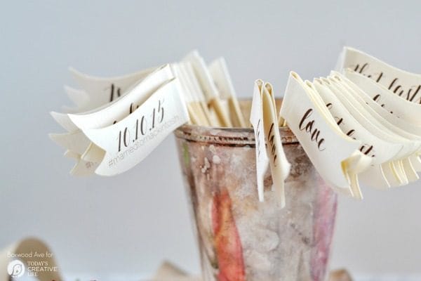 DIY Stir Sticks for your Wedding | DIY Wedding ideas are always a great way to place a more original personal touch on your special day. Get your free download here. TodaysCreativeLife.com