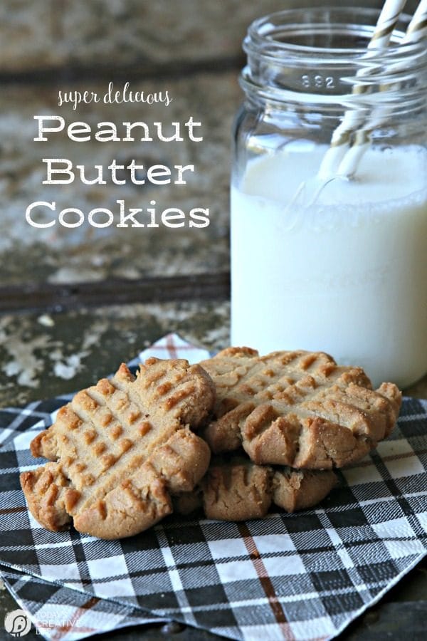 titled photo (and shown): super delicious peanut butter cookies