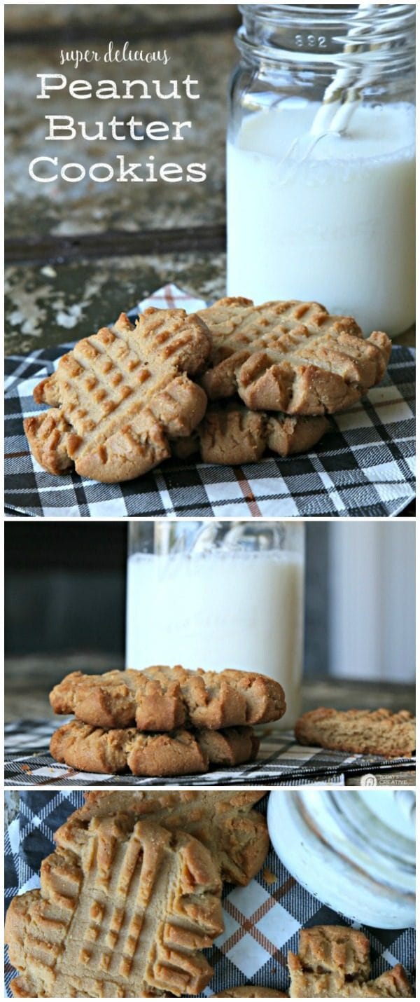 homemade Peanut butter Cookies photo collage