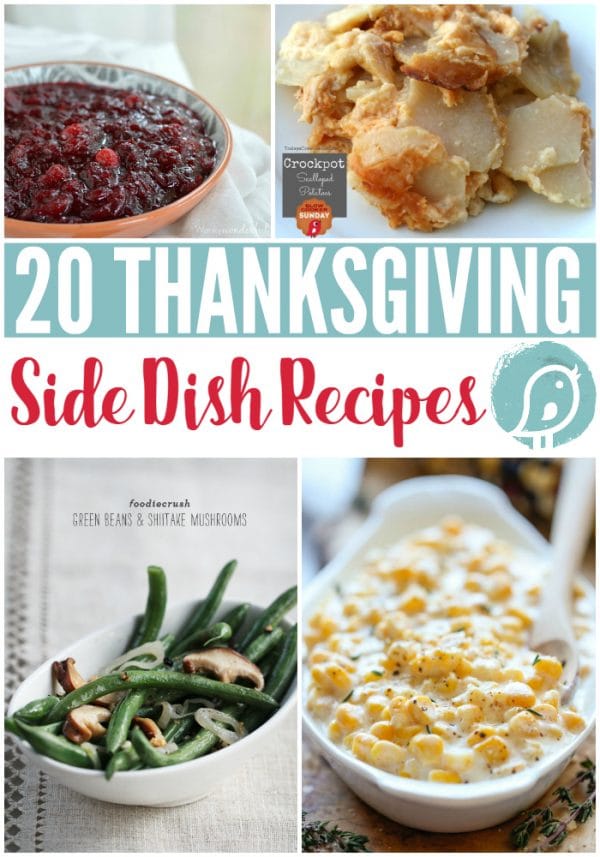 20 Thanksgiving Side Dish Recipes | You'll find slow cooker side dishes to traditional. Fill your table with something everyone will love. Easy Thanksgiving Menu planning. Click the photo for more! TodaysCreativeLife.com