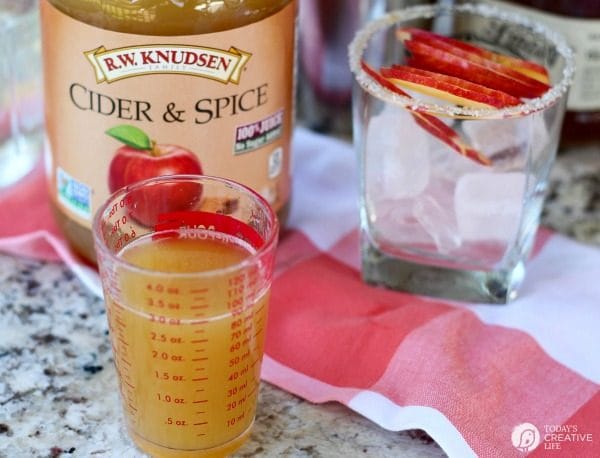 Apple Pie Moonshine Spice Cider Cocktail | This seasonal holiday cocktail is the perfect drink for your holiday parties! Grab the recipe by clicking on the photo. TodaysCreativeLIfe.com