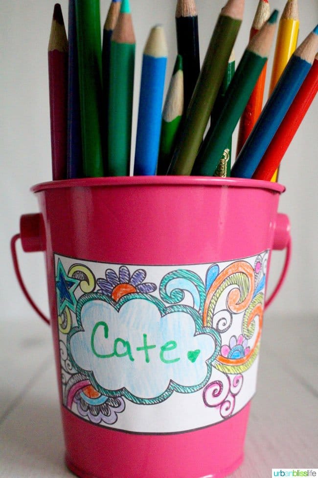 Printable Kids' Coloring Labels | Today's Creative Life