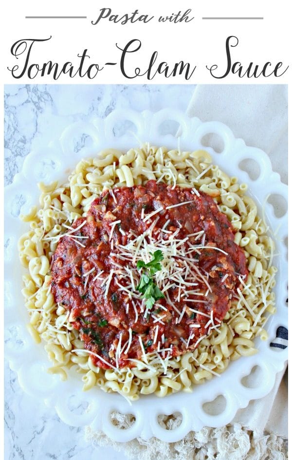 Pasta with Red Clam Sauce | Easy to make and delicious to eat. Italian taste with a simple recipe. Dinner ideas for any time. Click the photo for the recipe. Today's Creative Life