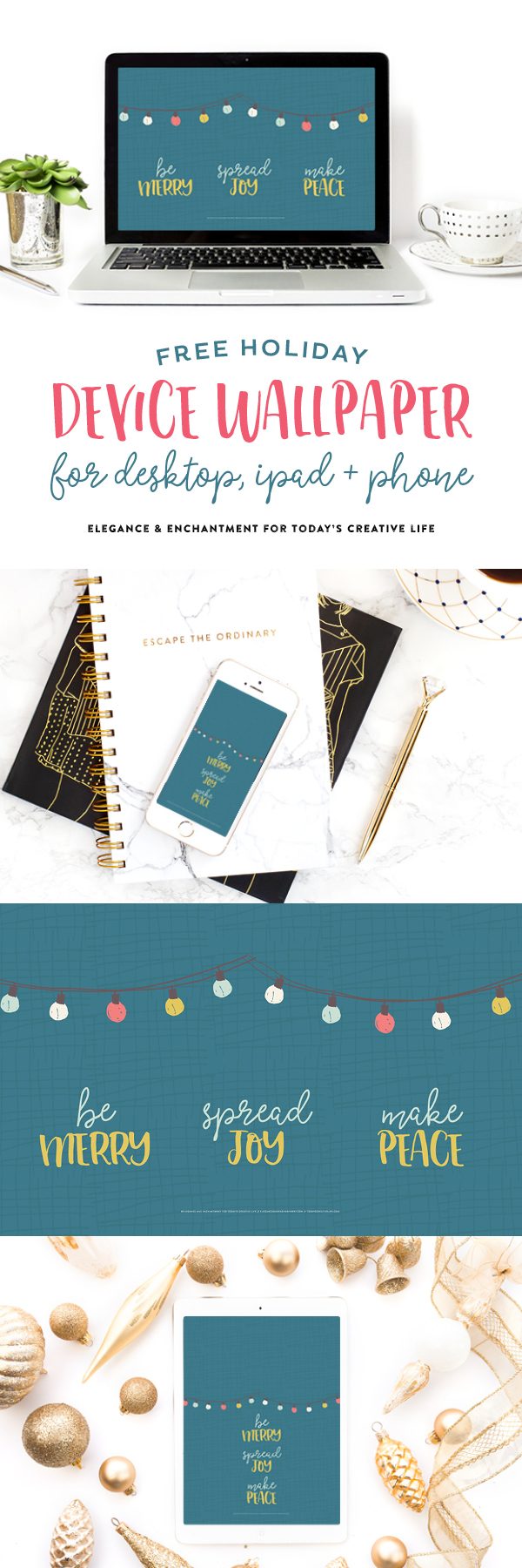 Organized for the Year 12 month Calendar Bundle from Elegance and Enchantment | Free download wallpapers on TodaysCreativeLife.com