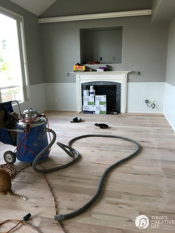 Red Oak Hardwood Flooring before staining