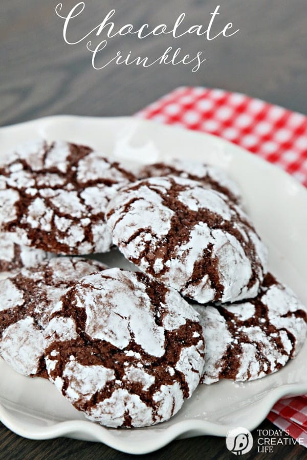 Chocolate Crinkle Cookies Recipe - Today's Creative Life