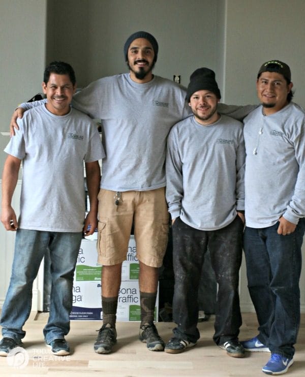 Hardwood Floor Installation Crew