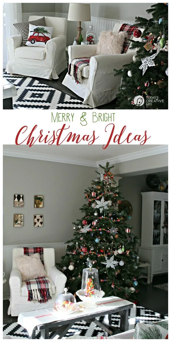 Decorating for Christmas | Find simple, stylish and inexpensive ways to decorate for the holidays. Traditional colors never looked so new! Find more on Today's Creative Life