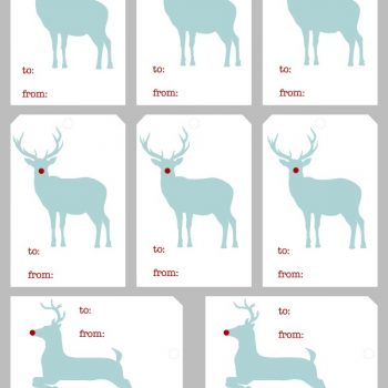 Free Christmas Tags | Free Printable Holiday Gift Tags. Plaid deer, silhouette deer and more! Get yours on TodaysCreativeLife.com