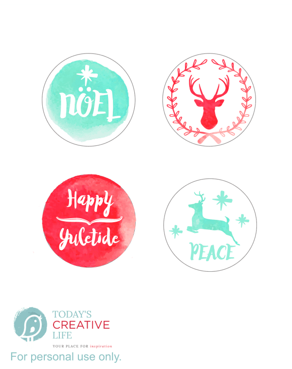 Free printable Holiday Gift Tags